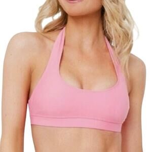 New Solid & Striped Bubblegum Pink Reagan Bikini Top Women's Large $84 1683-4